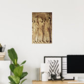 Christus und die Pilger von Emmaus Poster (Heimbüro)