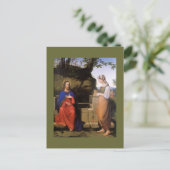 Christus und die Samariterin Postkarte (Stehend Vorderseite)