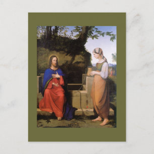 Christus und die Samariterin Postkarte