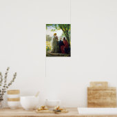 Christus und die Samariterin von Carl Bloch Poster (Küche)