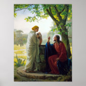 Christus und die Samariterin von Carl Bloch Poster (Vorne)