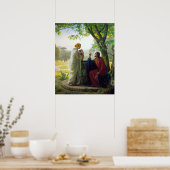Christus und die Samariterin von Carl Bloch Poster (Küche)