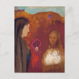 Christus und die Samariterin von Odilon Redon Postkarte