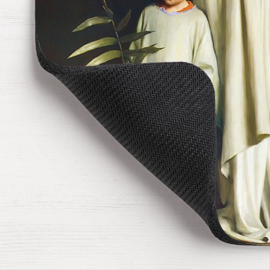 Christus und Kind. Fine Art Oaster Gift Mousepad (Ecke)