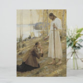 Christus und Mary Magdalene im finnischen ländlich Karte (Stehend Vorderseite)