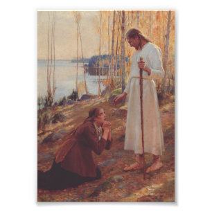Christus und Mary Magdalene von Albert Edelf Fotodruck
