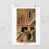 Christus und Mary Magdalene von Duccio Postkarte (Vorne/Hinten)