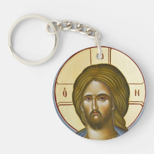 Christus und Theotokos doppelter mit Seiten Schlüsselanhänger