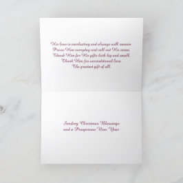 Christus und Weihnachten Dankeskarte