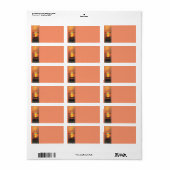 Christus, unser Erretter war heute Geboren Adressaufkleber (Vorne)