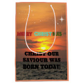 Christus, unser Erretter war heute Geboren Mittlere Geschenktüte (Vorderseite)