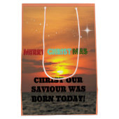 Christus, unser Erretter war heute Geboren Mittlere Geschenktüte (Rückseite)