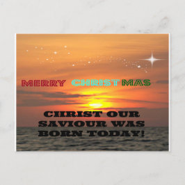 Christus, unser Erretter war heute Geboren! Postkarte