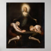 Christus verschwindet in Emmaus von Henry Fuseli Poster (Vorne)