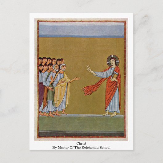 Christus vom Meister der Reichenauer Schule Postkarte (Vorderseite)