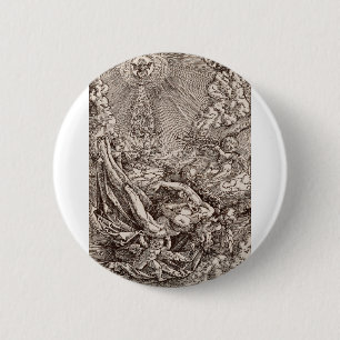 Christus, von Engeln zum Himmel geboren Button