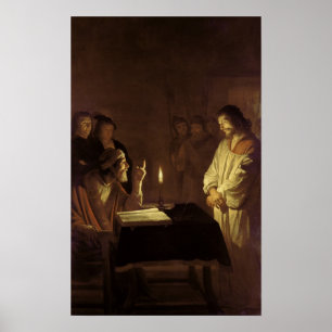 Christus vor dem hohen Priester, 1617 Poster