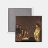 Christus vor dem Hohepriester, 1617 Magnet (Vorderseite/Rückseite)