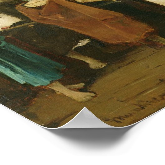 Christus vor Pilate, 1880 Poster (Ecke)