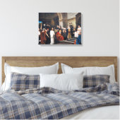 Christus vor Pilate 1880 von Mihaly Munkacsy Leinwanddruck (Insitu (Schlafzimmer))