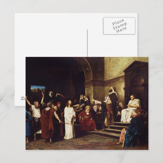 Christus vor Pilate Postkarte (Vorne/Hinten)