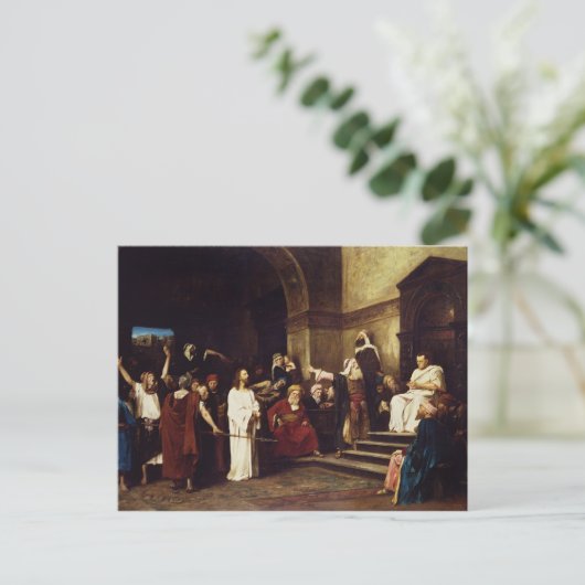 Christus vor Pilate Postkarte (Stehend Vorderseite)