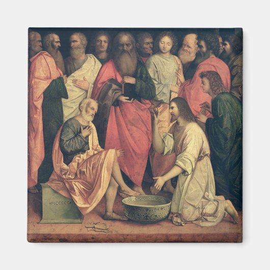 Christus wäscht das Futter der Jünger Magnet (Vorne)