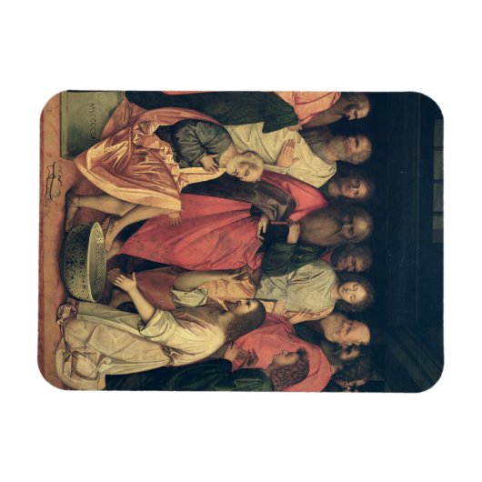 Christus wäscht das Futter der Jünger Magnet (Horizontal)