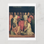 Christus wäscht das Futter der Jünger Postkarte (Vorderseite)