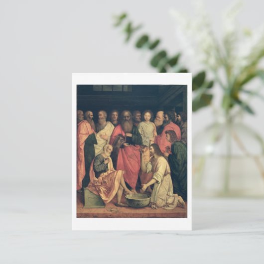 Christus wäscht das Futter der Jünger Postkarte (Stehend Vorderseite)