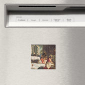 Christus wäscht die Füße der Jünger 2 Magnet (In Situ (Geschirrspüler))