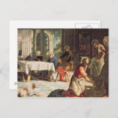 Christus wäscht die Füße der Jünger 2 Postkarte (Vorne/Hinten)