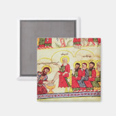 Christus wäscht die Jünger die Füße Magnet (Vorderseite/Rückseite)