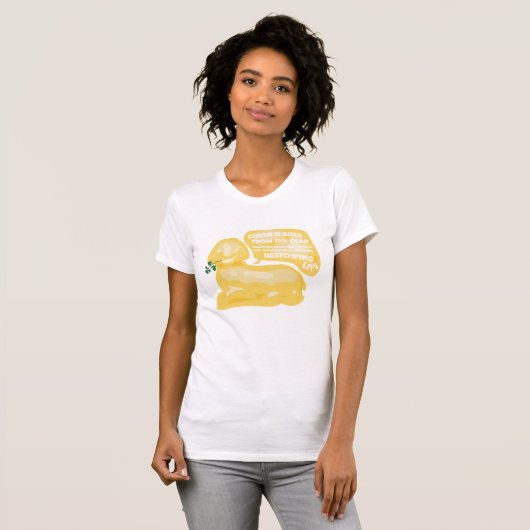 CHRISTUS WIRD, lustiger Butterlamm-T - Shirt (Vorne ganz)