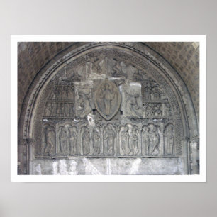 Christus with two angels and scenes from the life  poster