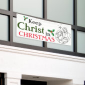 Christus zu Weihnachten behalten Banner (Äußeres Gebäude)