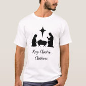 Christus zu Weihnachten behalten T-Shirt (Vorderseite)