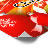 Christus zu Weihnachten behalten, wirbeln Poster (Ecke)