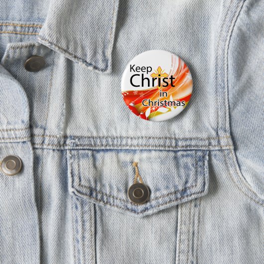 Christus zu Weihnachten Behalten, wirl Button (Beispiel)