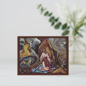Christusgarten von Greco El Postkarte (Stehend Vorderseite)