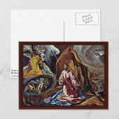Christusgarten von Greco El Postkarte (Vorne/Hinten)