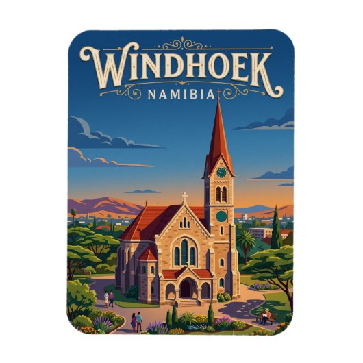 Christuskirche Namibia Magnet (Vertikal)
