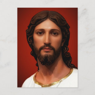 Christuskopf von Mark Edward Westerfield nach MB Postkarte