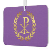 Christusmonogramm durch Duftstoff Autolufterfrischer (Links)