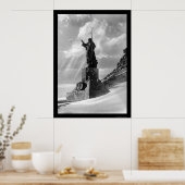 Christusstatue in den Anden 1904 Poster (Küche)