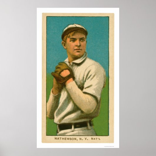 Christy Mathewson Baseball 1909 Poster (Vorne)