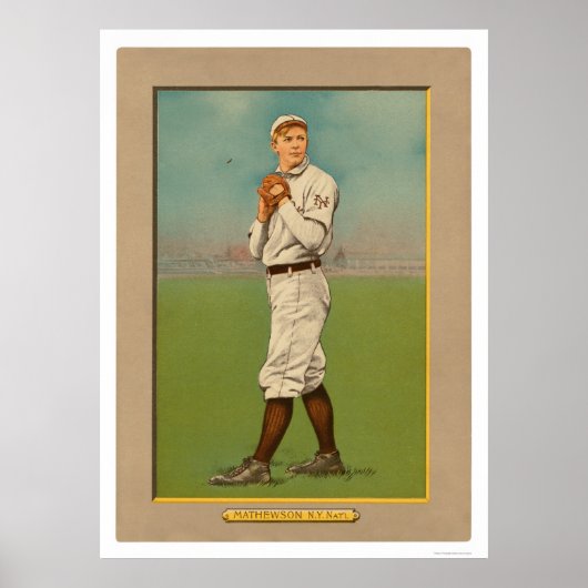 Christy Mathewson Giants Baseball 1911 Poster (Vorne)