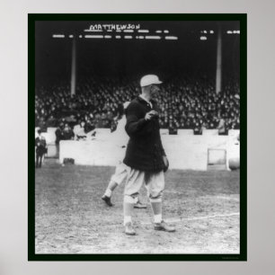 Christy Mathewson Giants Baseball 1913 Poster