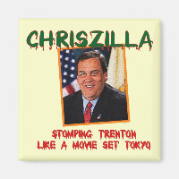 ChrisZilla - Chris Christie Kühlschrank Magnet