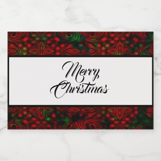 Chritmas Imitats Forelle Design Lebensmitteletikett (Einzelnes Label)